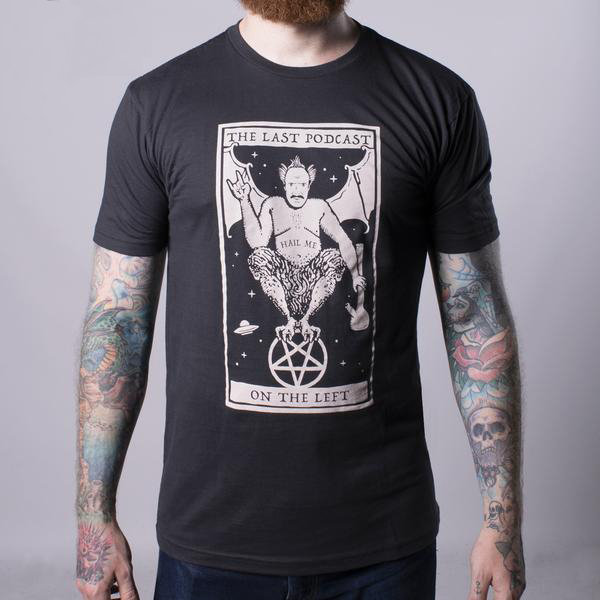 Black tee with Zebrowski Card Graphic
