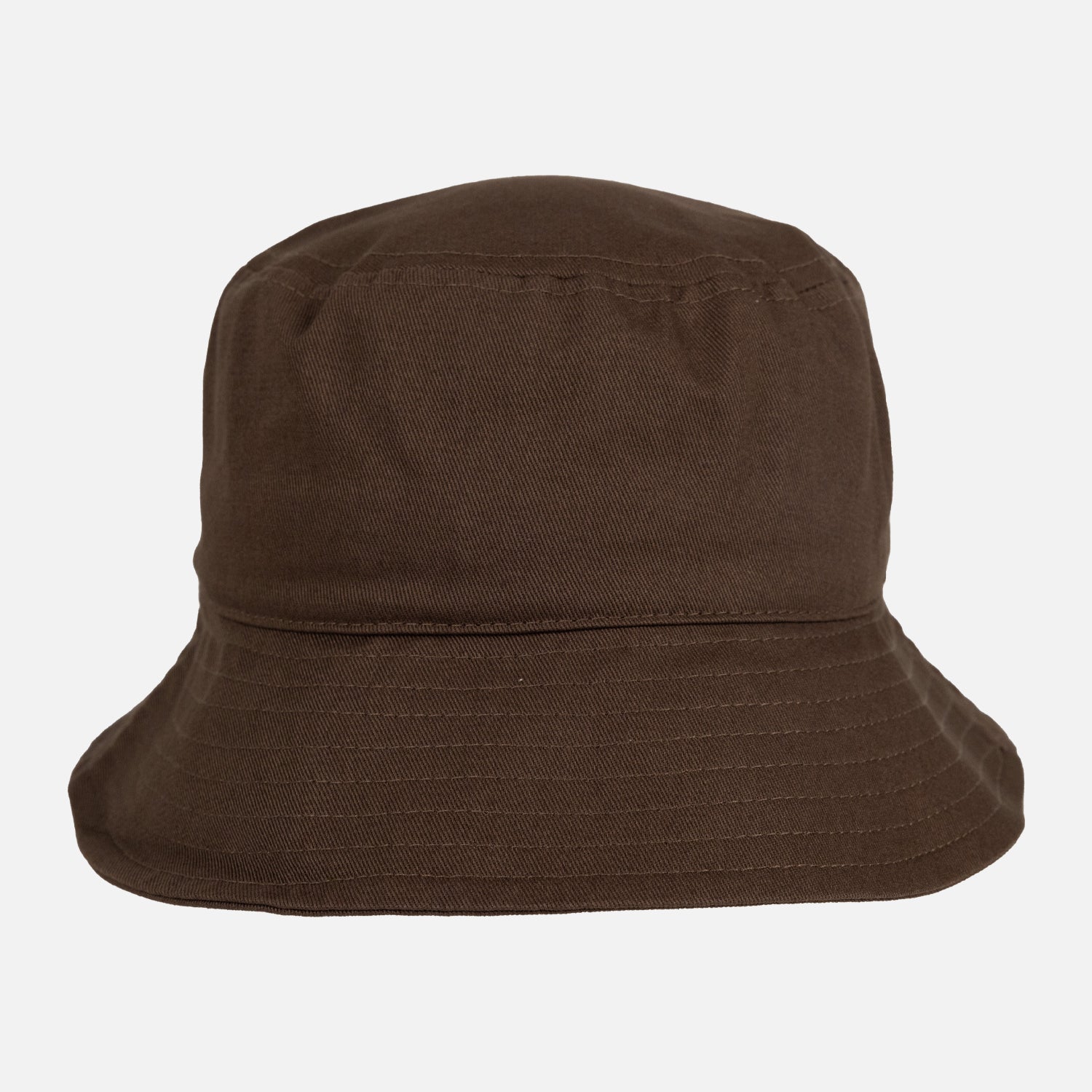 rear view of brown bucket hat