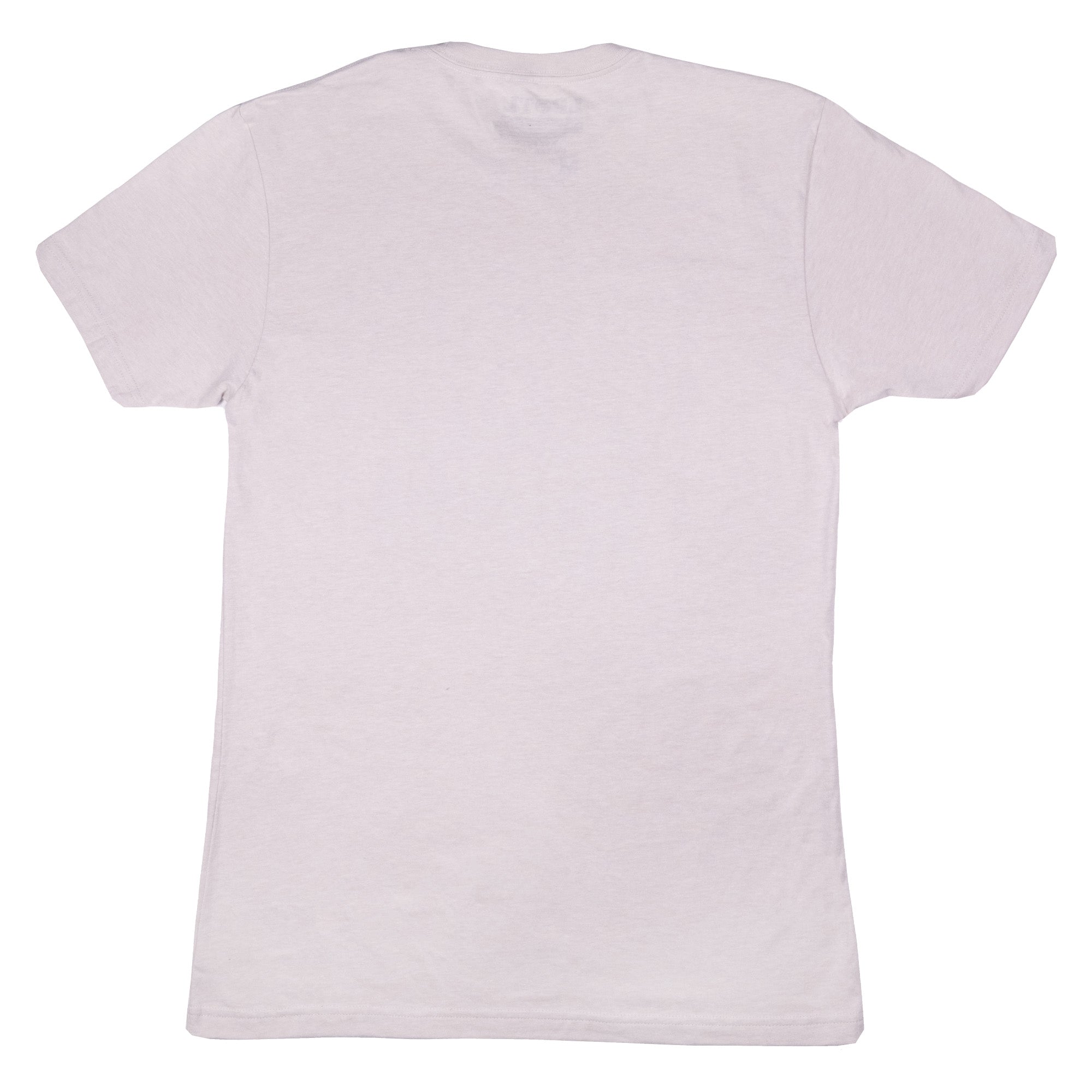 Rear view of white tee