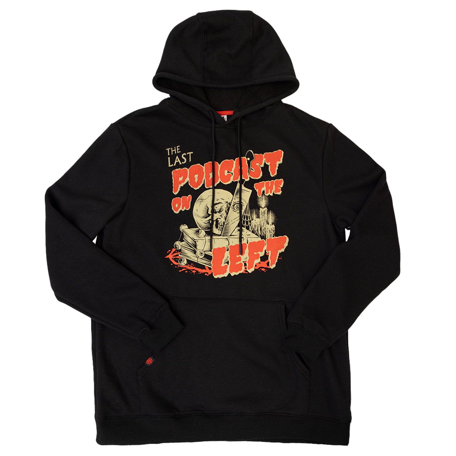 Black hoodie with LPOTL logo on chest