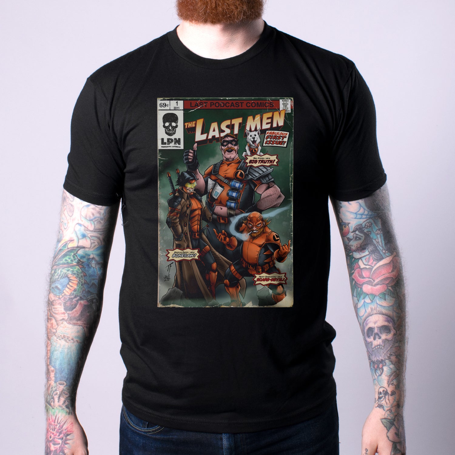 Evil Genius Mens Tee with the last men graphic