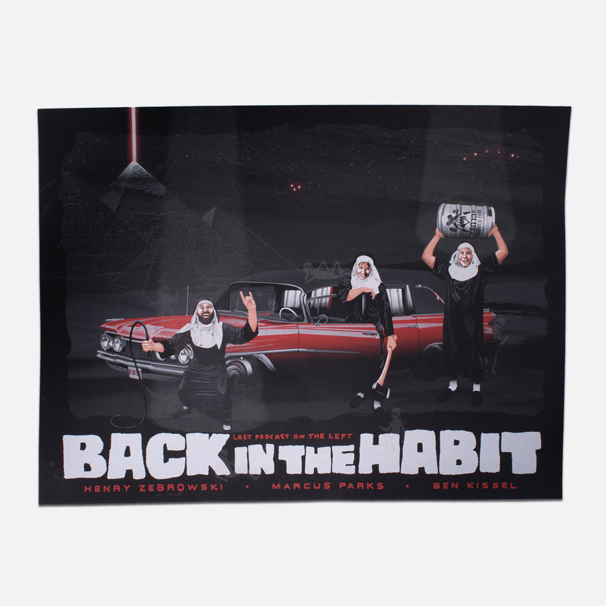 Back in the Habit Tour Poster featuring classic car
