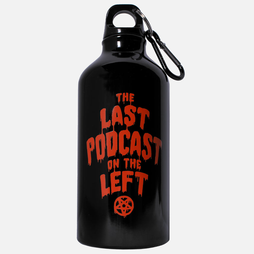 Hemoglobin Aluminum Bottle with orange the last podcast on the left text