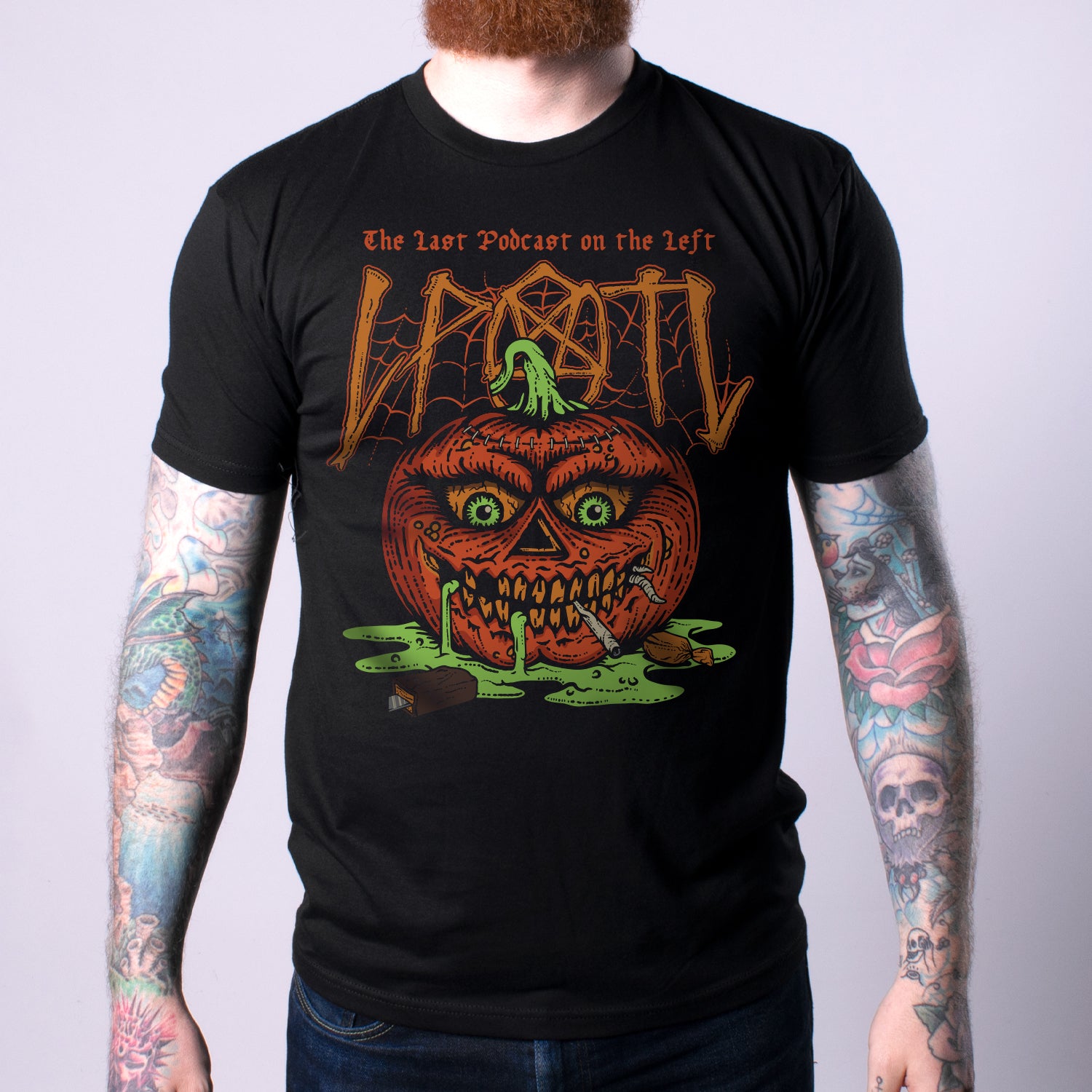 Halloween 2020 Men's Tee front with pumpkin graphic