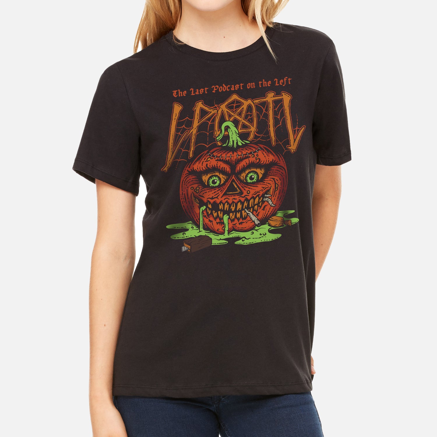 Halloween 2020 Women's Tee front with pumpkin graphic