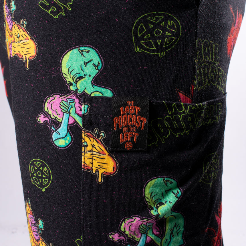 mens lounge pant featuring trippy print