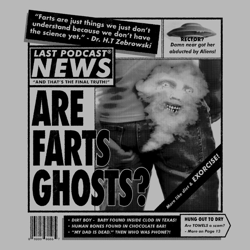 mens are farts ghosts newprint graphic tee