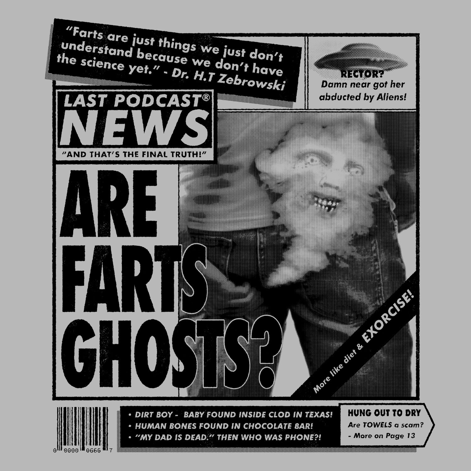 graphic of are farts ghosts newspaper