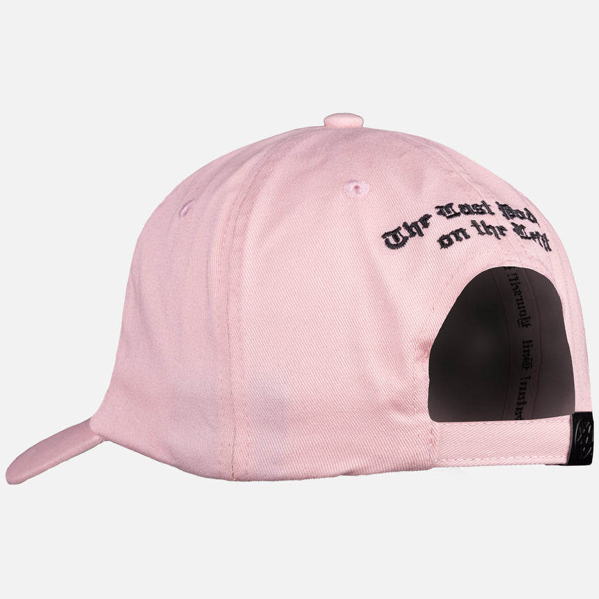 Pink Hat with Brutal Hail Yourself text on front